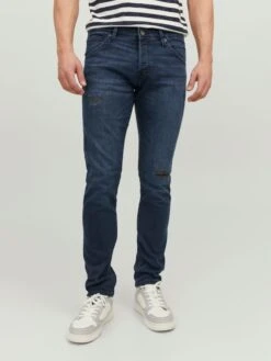 Jack & Jones Slim Coupe Slim Jean Glenn Fox Homme Bleu -Jack & Jones Soldes Boutique 001a3a08b9582846a101279e3a8c8d5a