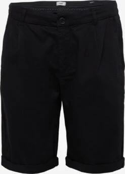 MEXX Shorts Chino Regular Pantalon à Pince Homme Noir