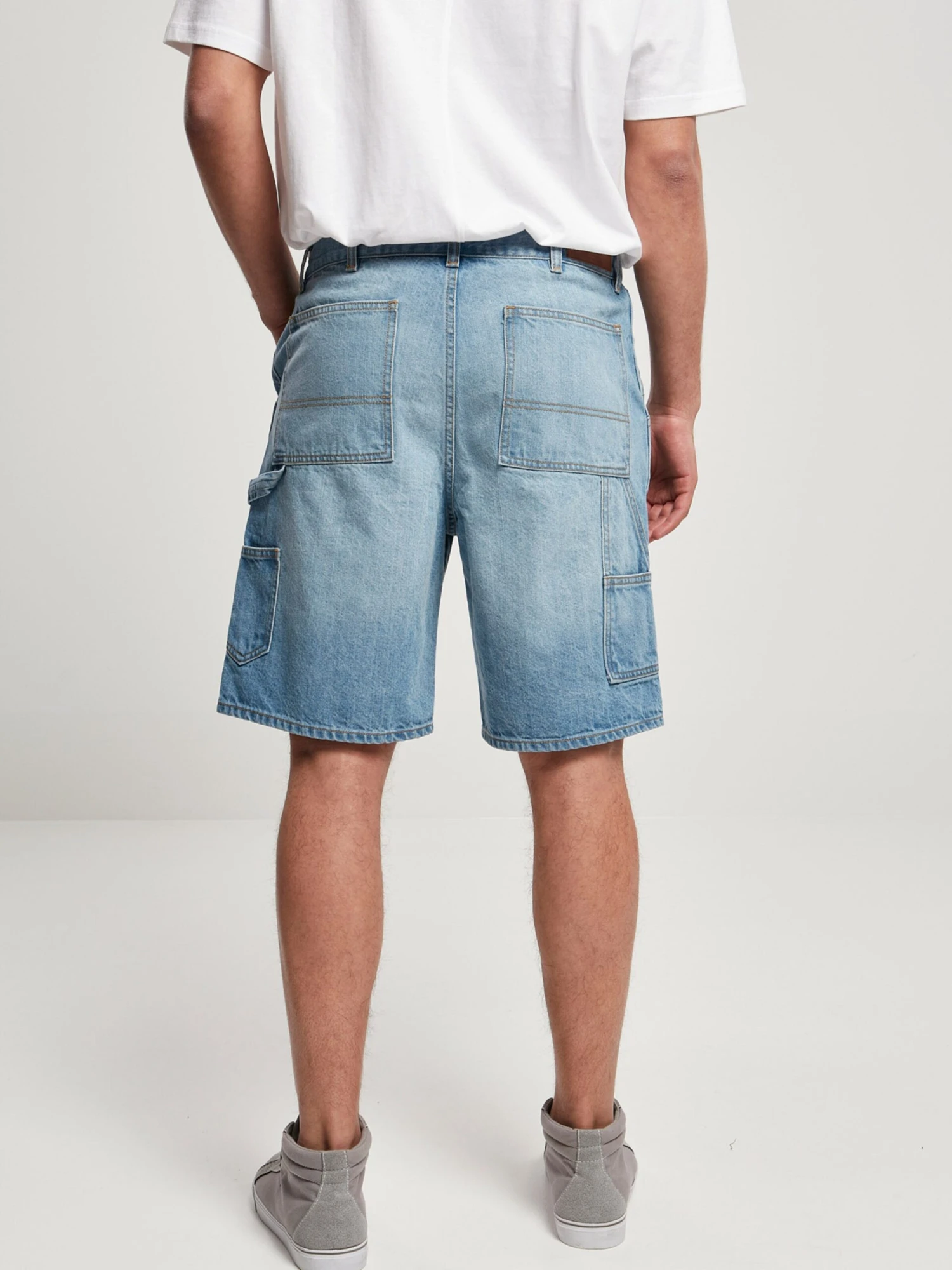 URBAN CLASSICS Shorts Cargo Loosefit Jeans Cargo Homme Bleu 5 URBAN CLASSICS Shorts Cargo Loosefit Jeans Cargo Homme Bleu – Image 3