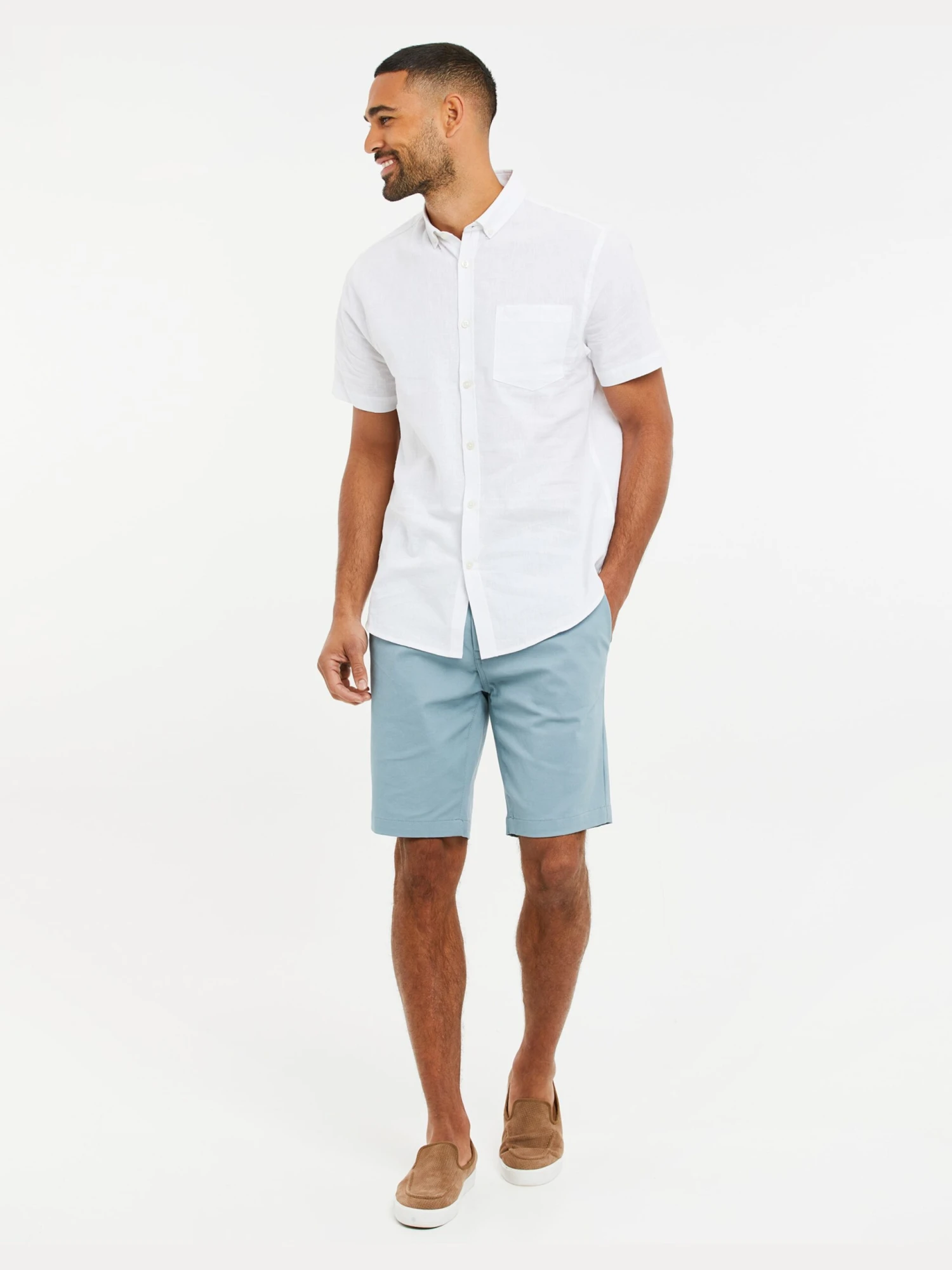 Threadbare Shorts Chino Coupe Slim Pantalon Chino Northsea Homme Bleu Clair 6 Threadbare Shorts Chino Coupe Slim Pantalon Chino Northsea Homme Bleu Clair – Image 4