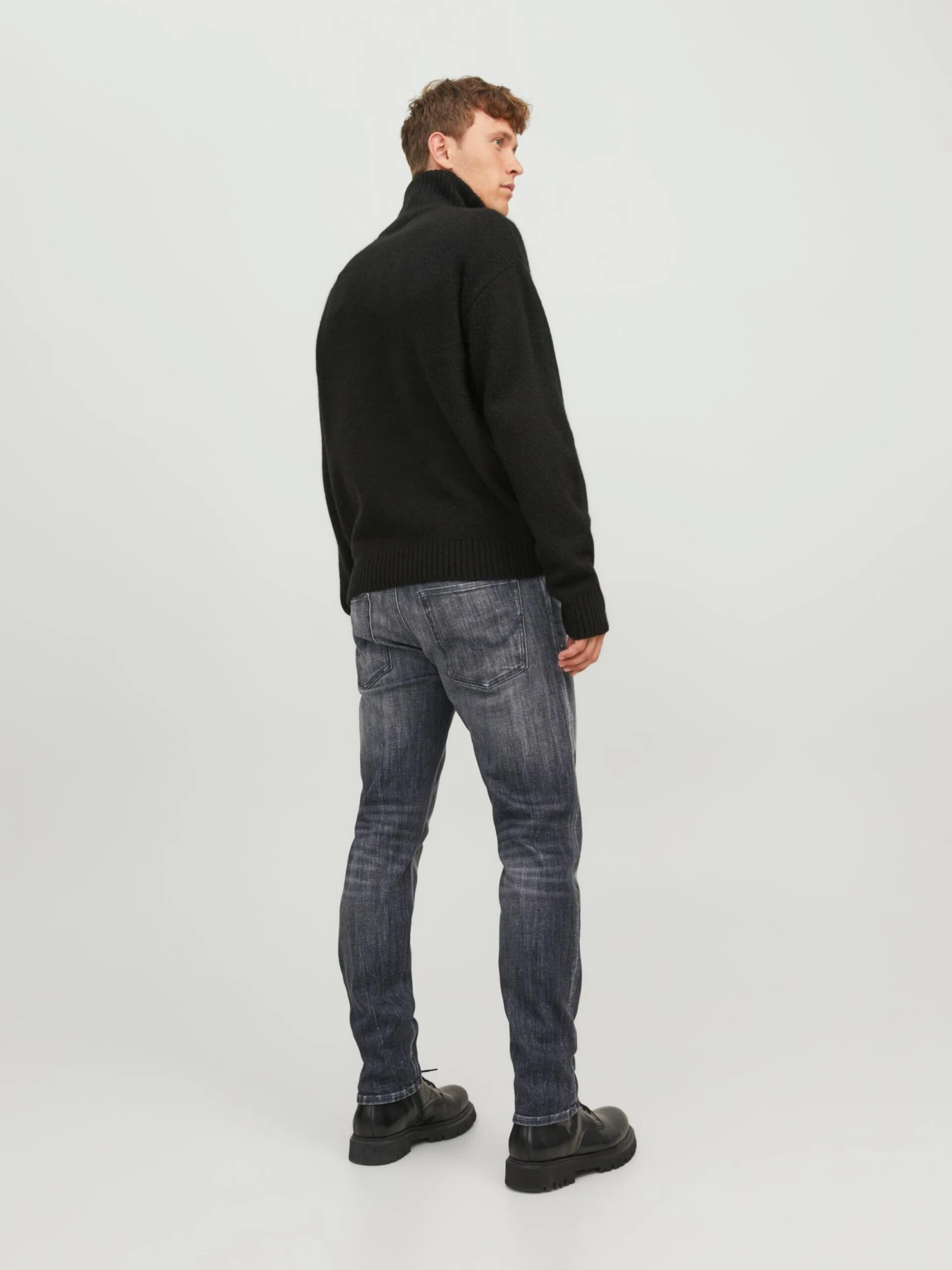 Jack & Jones Droits Regular Jean MIKE Homme Gris 7 Jack & Jones Droits Regular Jean MIKE Homme Gris – Image 5