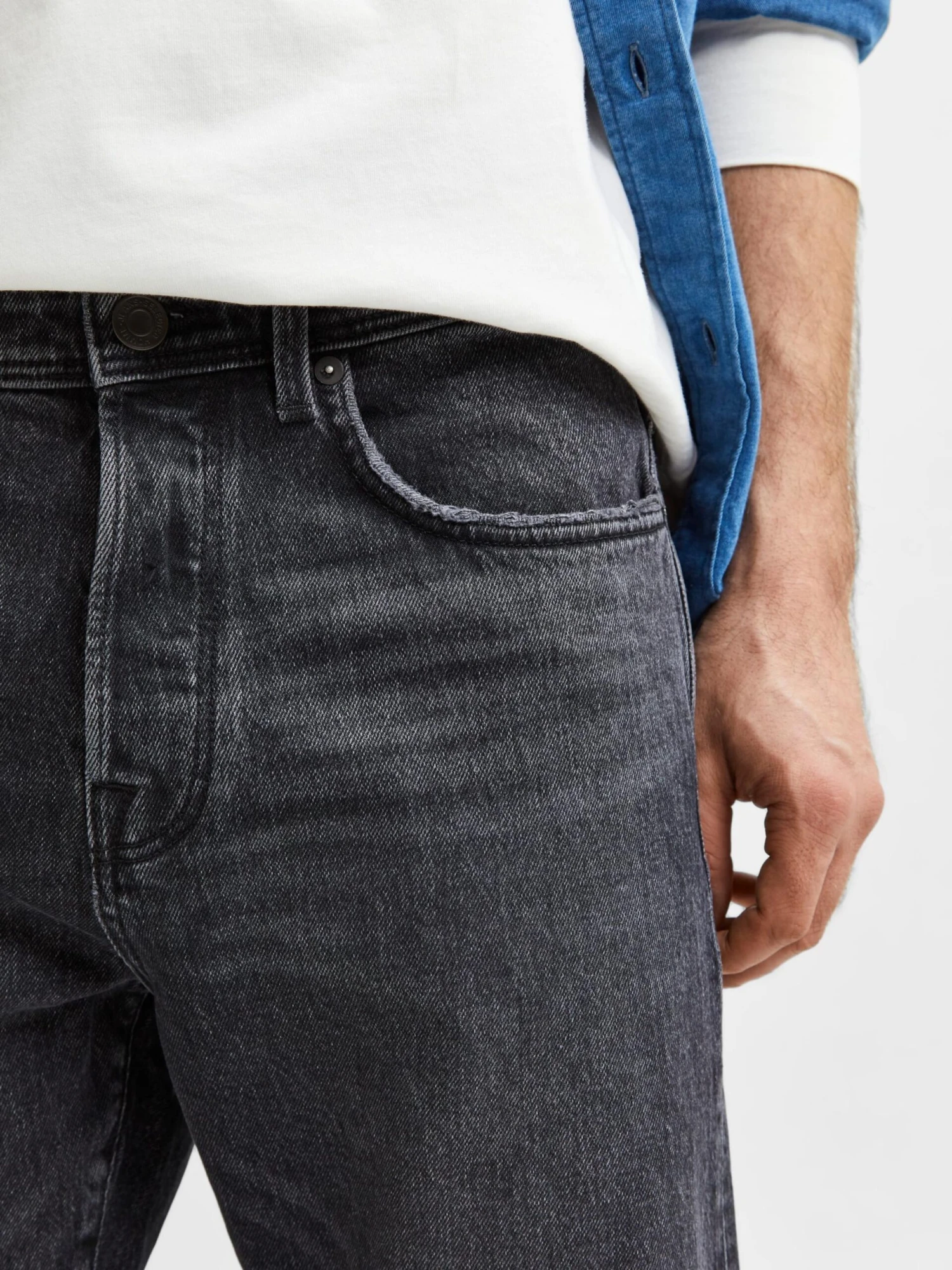 Selected Homme Droits Regular Jean Toby Homme Gris 8 Selected Homme Droits Regular Jean Toby Homme Gris – Image 6