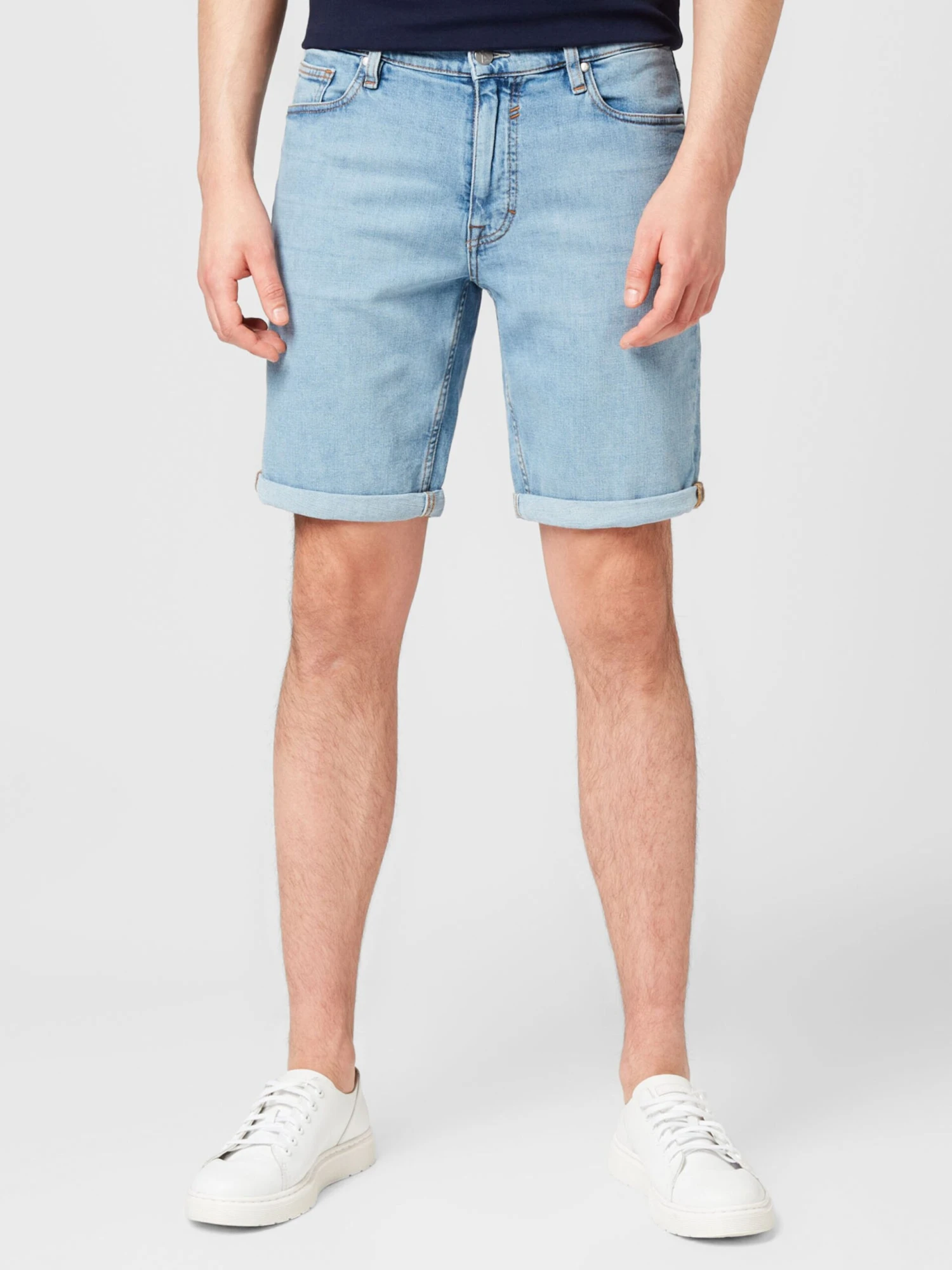 Armedangels Shorts En Jean Coupe Slim Jean NAIL Homme Bleu Clair 4 Armedangels Shorts En Jean Coupe Slim Jean NAIL Homme Bleu Clair – Image 2