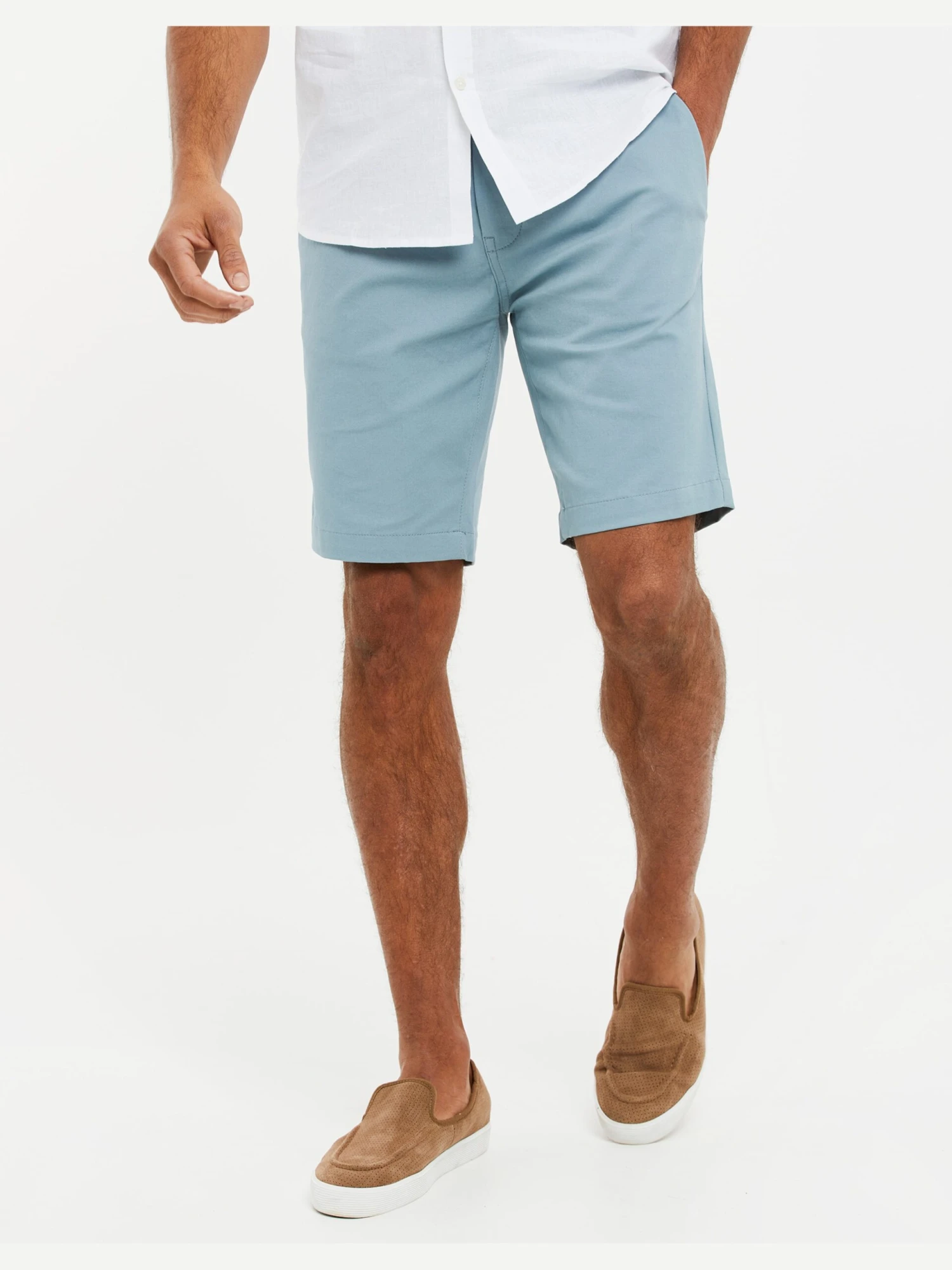 Threadbare Shorts Chino Coupe Slim Pantalon Chino Northsea Homme Bleu Clair 4 Threadbare Shorts Chino Coupe Slim Pantalon Chino Northsea Homme Bleu Clair – Image 2