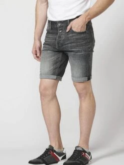 Koroshi Shorts En Jean Coupe Slim Jean Homme Noir -Jack & Jones Soldes Boutique 17782e5a41157162e7811508cfd906c3