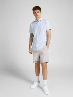 Jack & Jones Shorts Chino Regular Pantalon Chino FRED Homme Gris Clair -Jack & Jones Soldes Boutique 17bcd04ee684d8450142d08b67c2750c