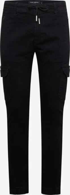 Tapered Effilé Jeans Cargo Homme Noir