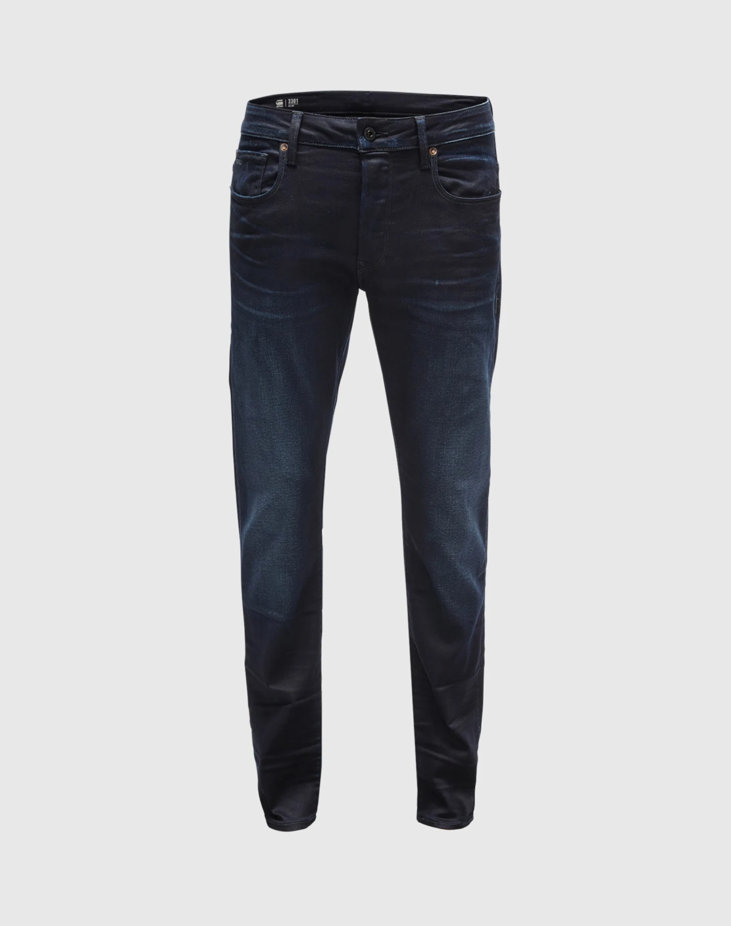 G-Star Raw Jeans Coupe Slim Jean 3301 Slim Homme Bleu Foncé 4 G-Star Raw Jeans Coupe Slim Jean 3301 Slim Homme Bleu Foncé – Image 2