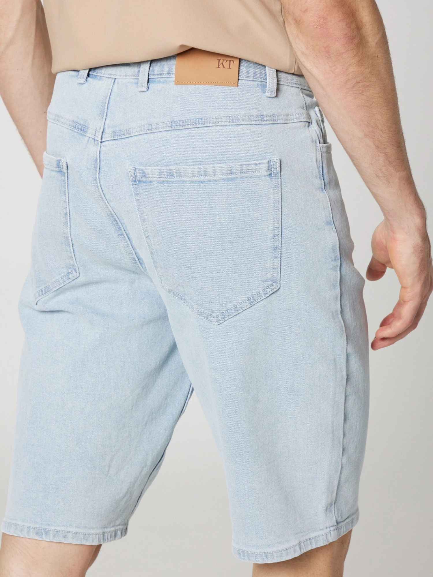 Shorts En Jean Regular Jean Yunus Homme Bleu Clair 4 Shorts En Jean Regular Jean Yunus Homme Bleu Clair – Image 2