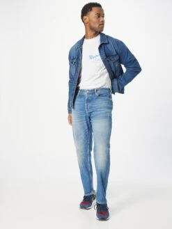 Scotch & Soda Tapered Effilé Jean The Drop Regular Tapered Jeans — Blue Li Homme Bleu -Jack & Jones Soldes Boutique 2236a54811a2831575f1ab2860277080
