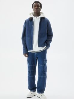 PULL & BEAR Loose Fit Loosefit Jeans Cargo Homme Bleu -Jack & Jones Soldes Boutique 24134c38bb1d9b0dfe6a3099c9767a69