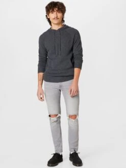 Jack & Jones Slim Coupe Slim Jean MIKE Homme Gris -Jack & Jones Soldes Boutique 28c62e949080195988ada1f17030b0e1