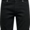 Only & Sons Shorts En Jean Regular Jean Ply Homme Noir -Jack & Jones Soldes Boutique 295443a4b8de7cf943527a265e6815e3