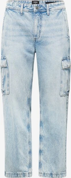 COTTON ON Loose Fit Loosefit Jeans Cargo Homme Bleu Clair