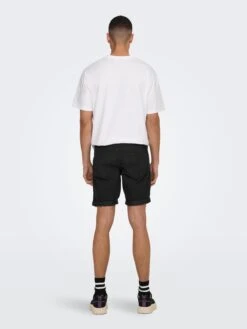 Only & Sons Shorts En Jean Regular Jean Ply Homme Noir -Jack & Jones Soldes Boutique 344f401ed58e6c1475702ed334f1f93f
