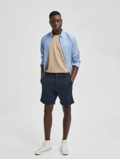Selected Homme Shorts Chino Regular Pantalon Chino Luton Homme Bleu Foncé -Jack & Jones Soldes Boutique 35d81edac40981cbb8b9c250c2132717