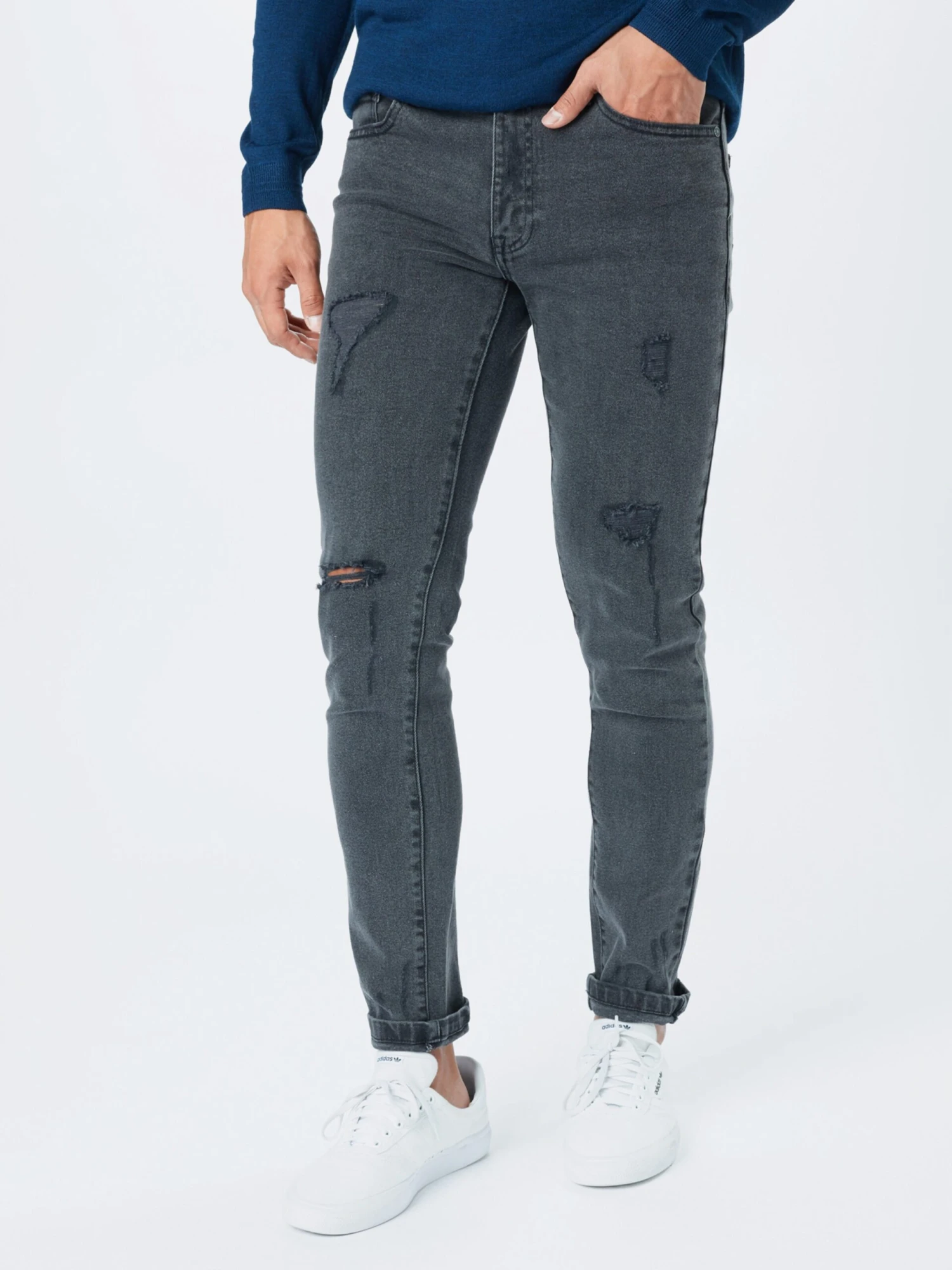 Denim Project Slim Coupe Slim Jean MR. RED Homme Gris 4 Denim Project Slim Coupe Slim Jean MR. RED Homme Gris – Image 2