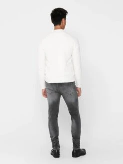 Only & Sons Jeans Skinny Jean Loom Homme Gris -Jack & Jones Soldes Boutique 45e4287047390e048a95d16100d5281a