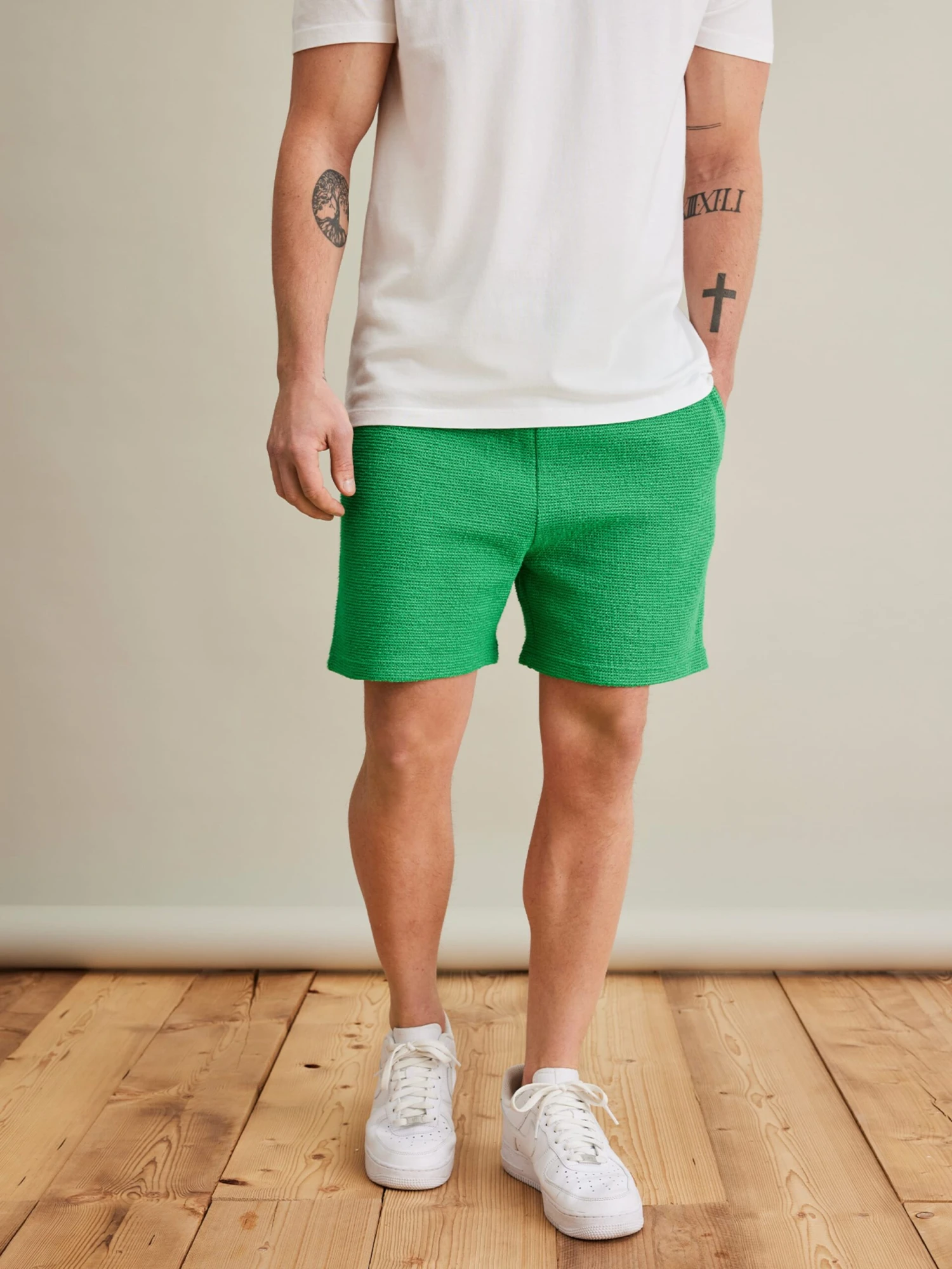 Shorts Regular Pantalon Miko Homme Vert 4 Shorts Regular Pantalon Miko Homme Vert – Image 2