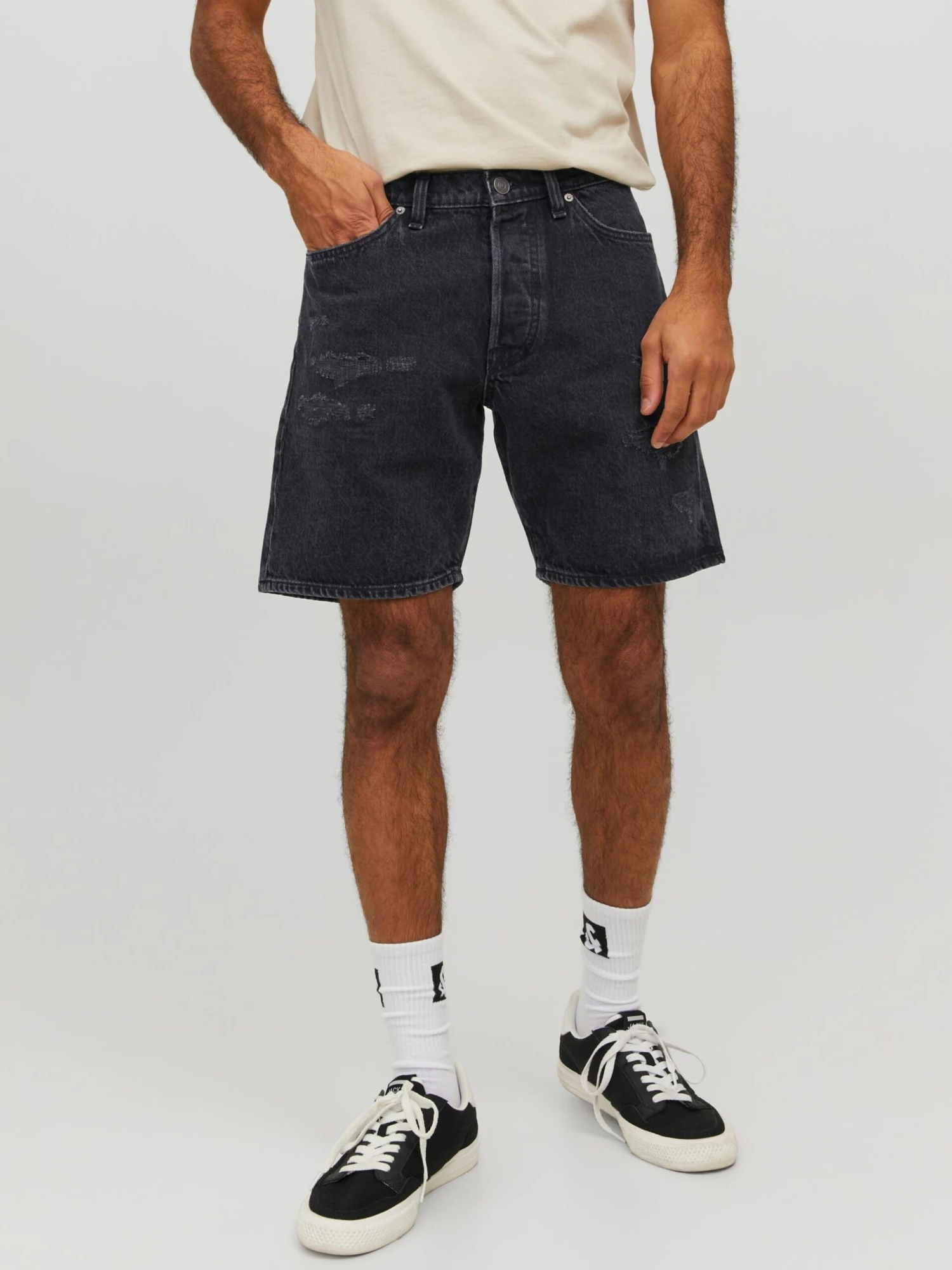 Jack & Jones Shorts En Jean Regular Jean Chris Homme Noir 5 Jack & Jones Shorts En Jean Regular Jean Chris Homme Noir – Image 3