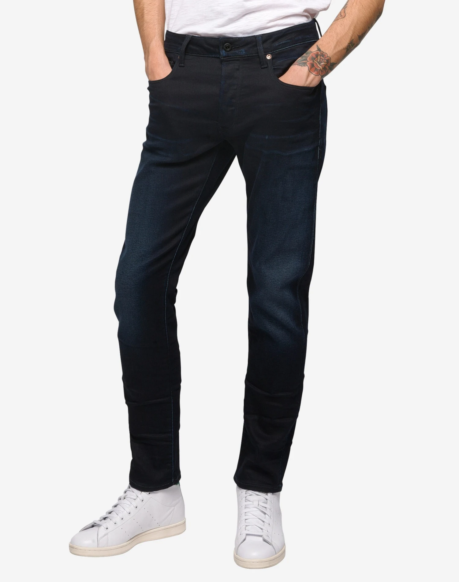 G-Star Raw Jeans Coupe Slim Jean 3301 Slim Homme Bleu Foncé 5 G-Star Raw Jeans Coupe Slim Jean 3301 Slim Homme Bleu Foncé – Image 3