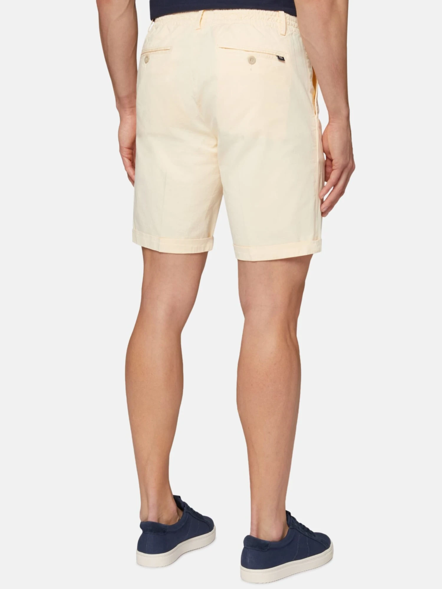 Shorts Chino Regular Pantalon à Pince Homme Jaune Pastel 6 Shorts Chino Regular Pantalon à Pince Homme Jaune Pastel – Image 4