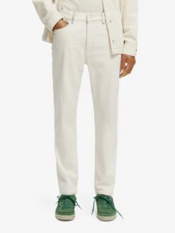 Scotch & Soda Tapered Effilé Jean The Drop Regular Tapered Jeans — Forget Homme Blanc -Jack & Jones Soldes Boutique 513a2496062a5c789bb1cc3439039fc8