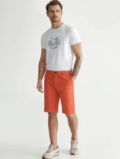 Shorts Chino Regular Pantalon Chino JOE 1 Homme Rouge Orangé -Jack & Jones Soldes Boutique 55d2eaeeb72fe9343cd97287e5020888