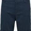 Selected Homme Shorts Chino Regular Pantalon Chino Luton Homme Bleu Foncé