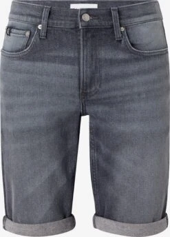 Calvin Klein Jeans Shorts En Jean Coupe Slim Jean Homme Gris