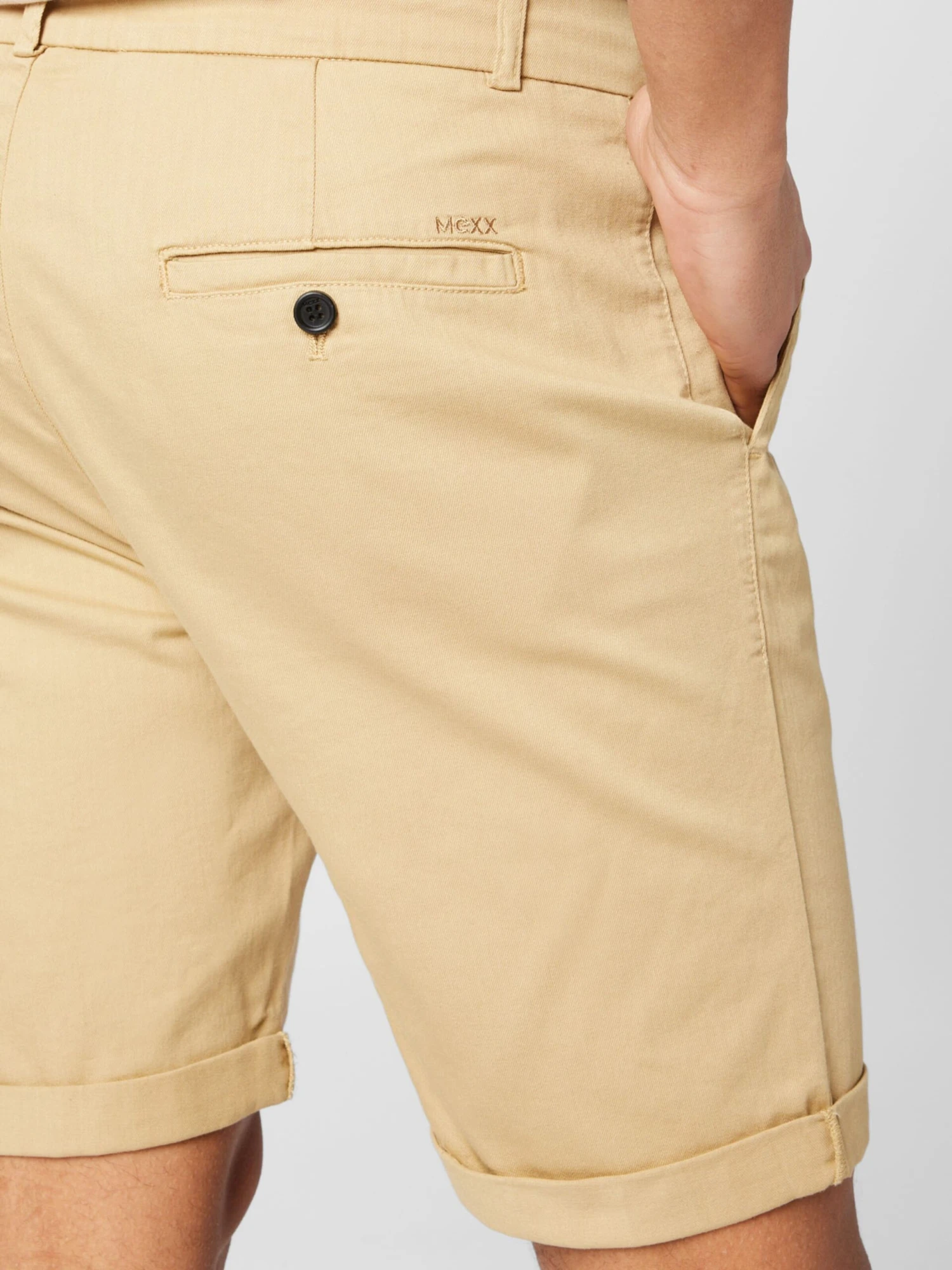 MEXX Shorts Chino Regular Pantalon à Pince Homme Sable 4 MEXX Shorts Chino Regular Pantalon à Pince Homme Sable – Image 2