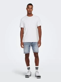Only & Sons Shorts En Jean Regular Jean Edge Homme Bleu -Jack & Jones Soldes Boutique 60521e3ede3c2ef6a91e81a9025cb164
