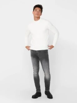 Only & Sons Jeans Skinny Jean Loom Homme Gris -Jack & Jones Soldes Boutique 61a618ce9da638e31afde4009fc883bd