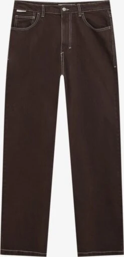 PULL & BEAR Loose Fit Loosefit Jean Homme Chocolat