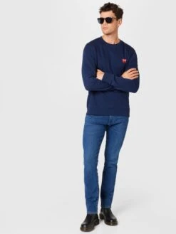Wrangler Slim Coupe Slim Jean LARSTON Homme Bleu -Jack & Jones Soldes Boutique 65e63f7db52d596a7846765f3c5eb667