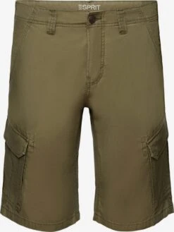 ESPRIT Shorts Cargo Loosefit Pantalon Cargo Homme Kaki