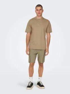 Only & Sons Shorts Cargo Regular Pantalon Cargo Sinus Homme Marron -Jack & Jones Soldes Boutique 6a97175f0b98cc1761736f29b9284b55