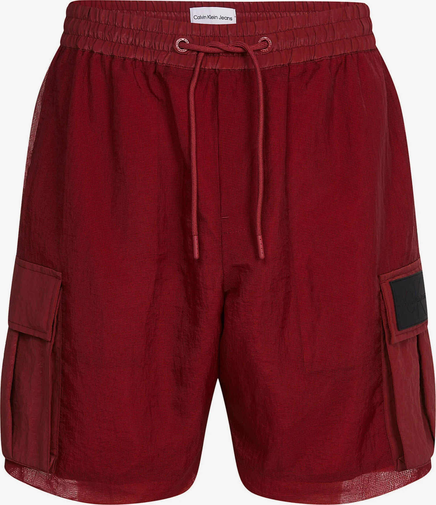 Calvin Klein Jeans Shorts Loosefit Pantalon Homme Rouge Carmin 3 Calvin Klein Jeans Shorts Loosefit Pantalon Homme Rouge Carmin
