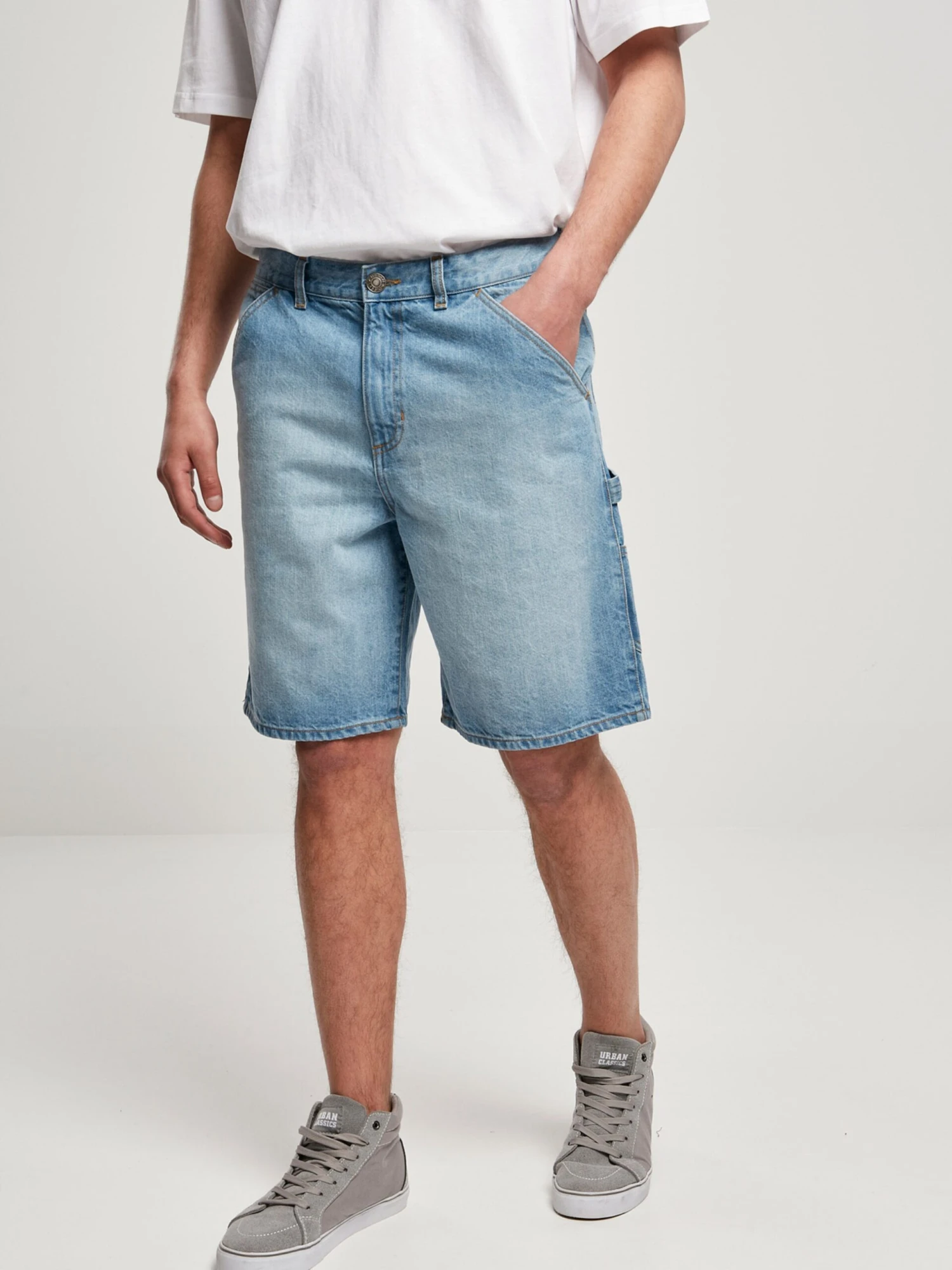 URBAN CLASSICS Shorts Cargo Loosefit Jeans Cargo Homme Bleu 4 URBAN CLASSICS Shorts Cargo Loosefit Jeans Cargo Homme Bleu – Image 2