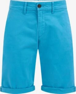 WE FASHION Shorts Chino Coupe Slim Pantalon Chino Homme Bleu