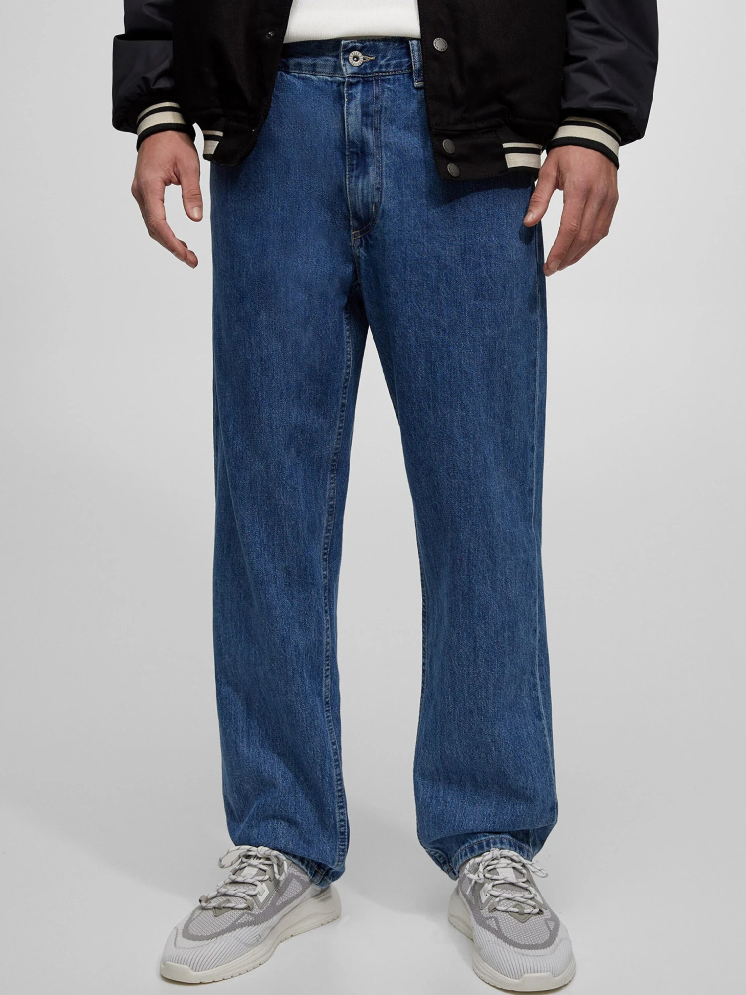 PULL & BEAR Loose Fit Loosefit Jean Homme Bleu 6 PULL & BEAR Loose Fit Loosefit Jean Homme Bleu – Image 4