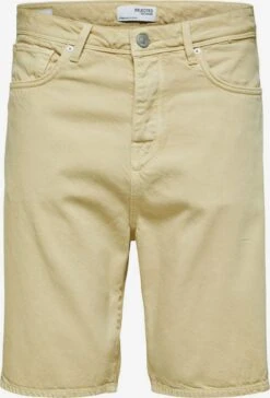 Selected Homme Shorts En Jean Regular Jean Homme Beige