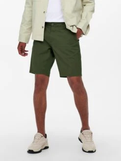 Only & Sons Shorts Chino Regular Pantalon Chino Homme Olive -Jack & Jones Soldes Boutique 7a71726362b64c42d535c87da77b78ba