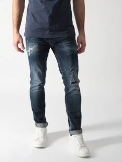 Slim Coupe Slim Jean Mario Homme Bleu