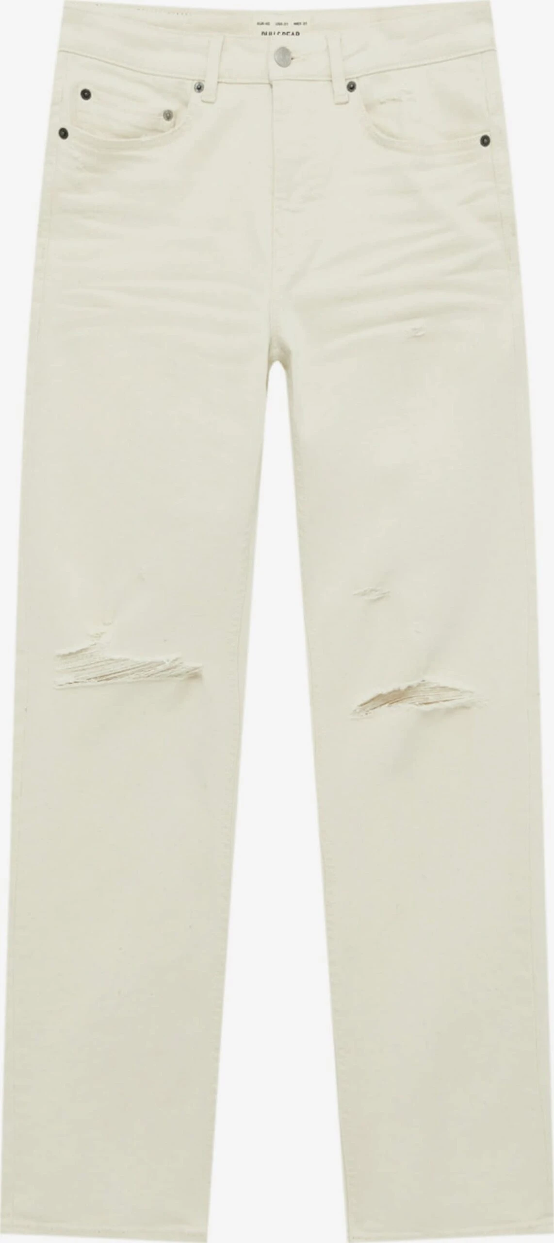 PULL & BEAR Slim Coupe Slim Jean Homme écru 3 PULL & BEAR Slim Coupe Slim Jean Homme écru