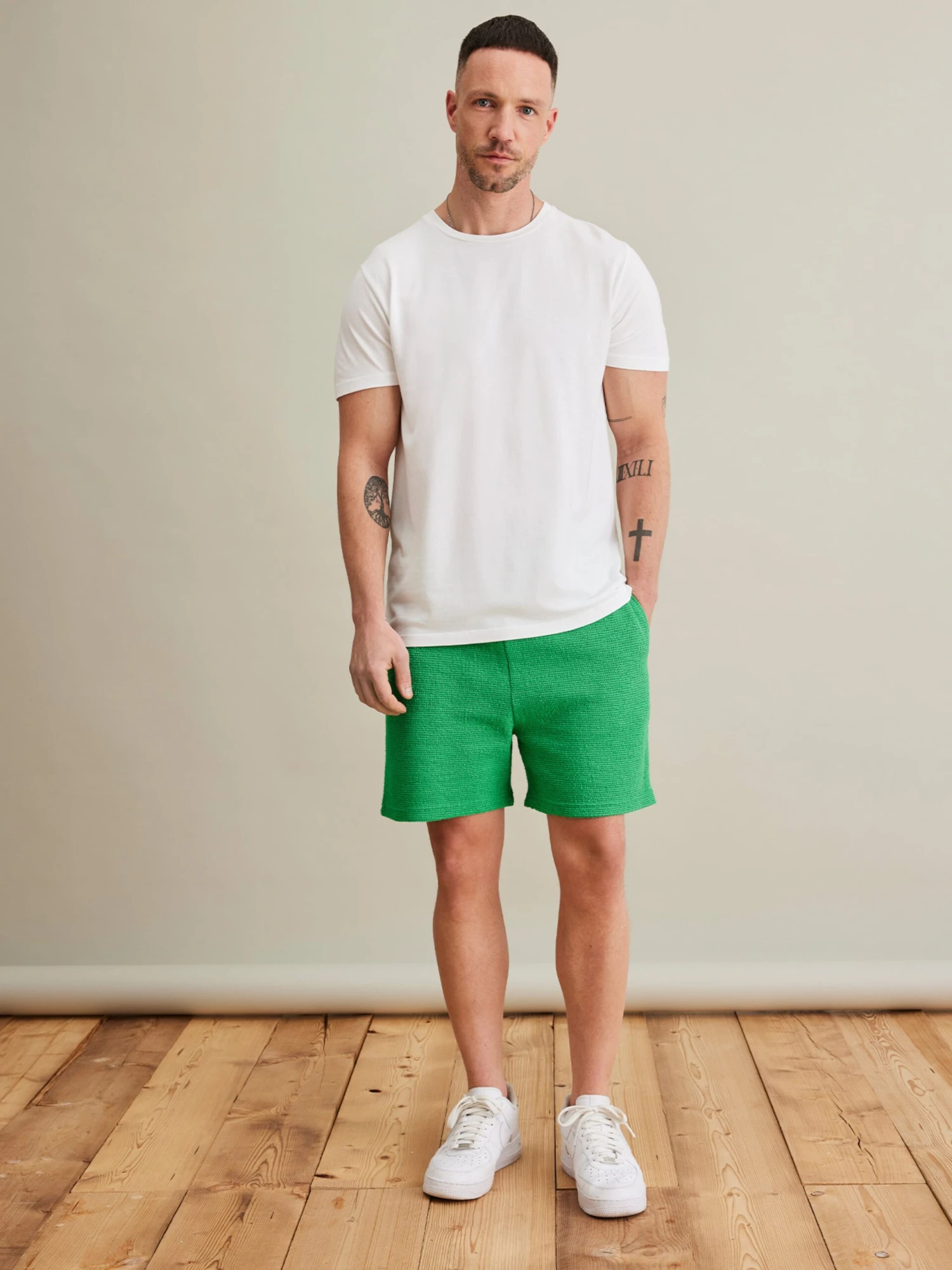 Shorts Regular Pantalon Miko Homme Vert 6 Shorts Regular Pantalon Miko Homme Vert – Image 4