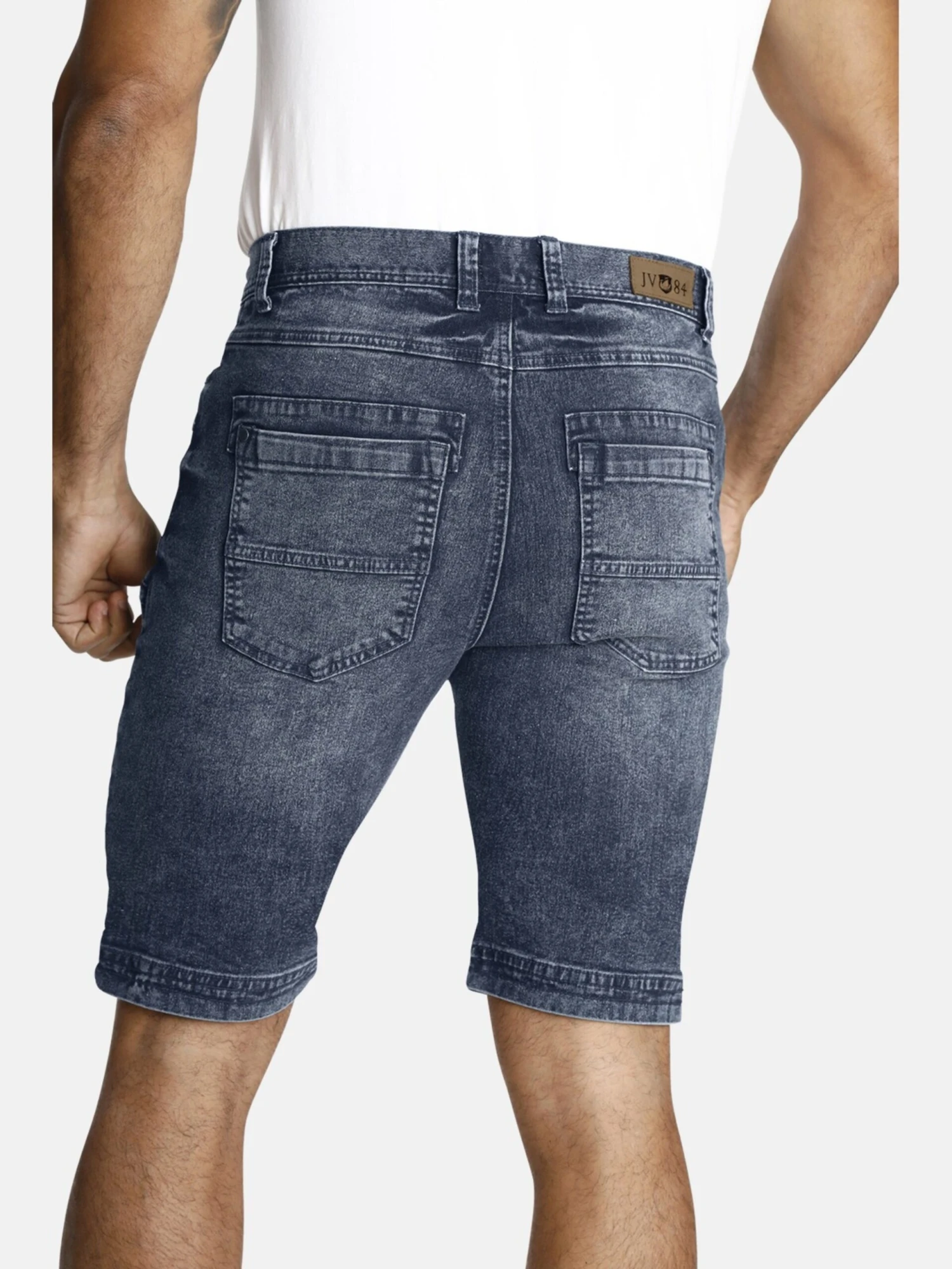 Shorts En Jean Coupe Slim Jean Akisteg Homme Bleu 5 Shorts En Jean Coupe Slim Jean Akisteg Homme Bleu – Image 3