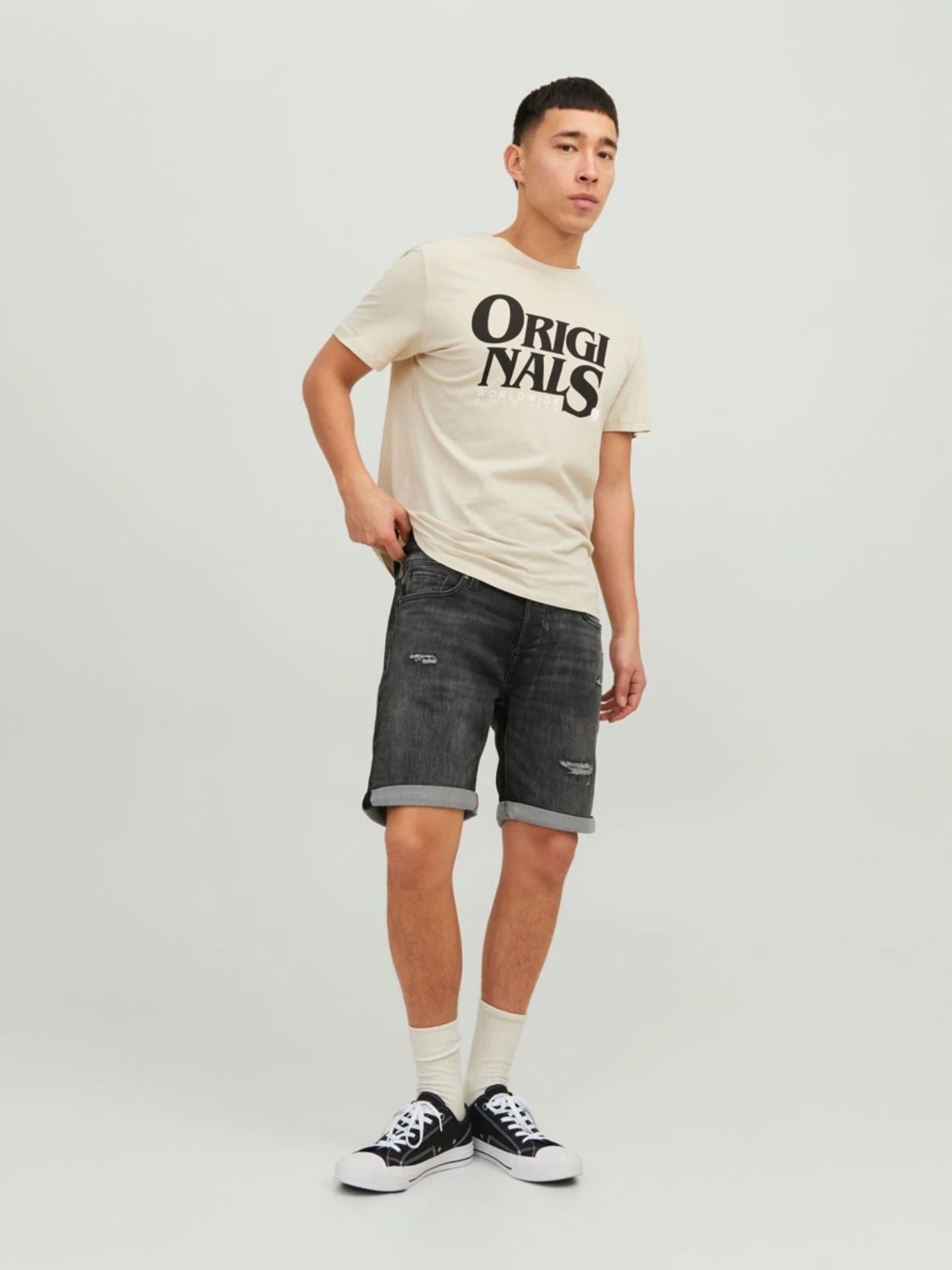 Jack & Jones Shorts En Jean Regular Jean Rick Homme Noir 6 Jack & Jones Shorts En Jean Regular Jean Rick Homme Noir – Image 4