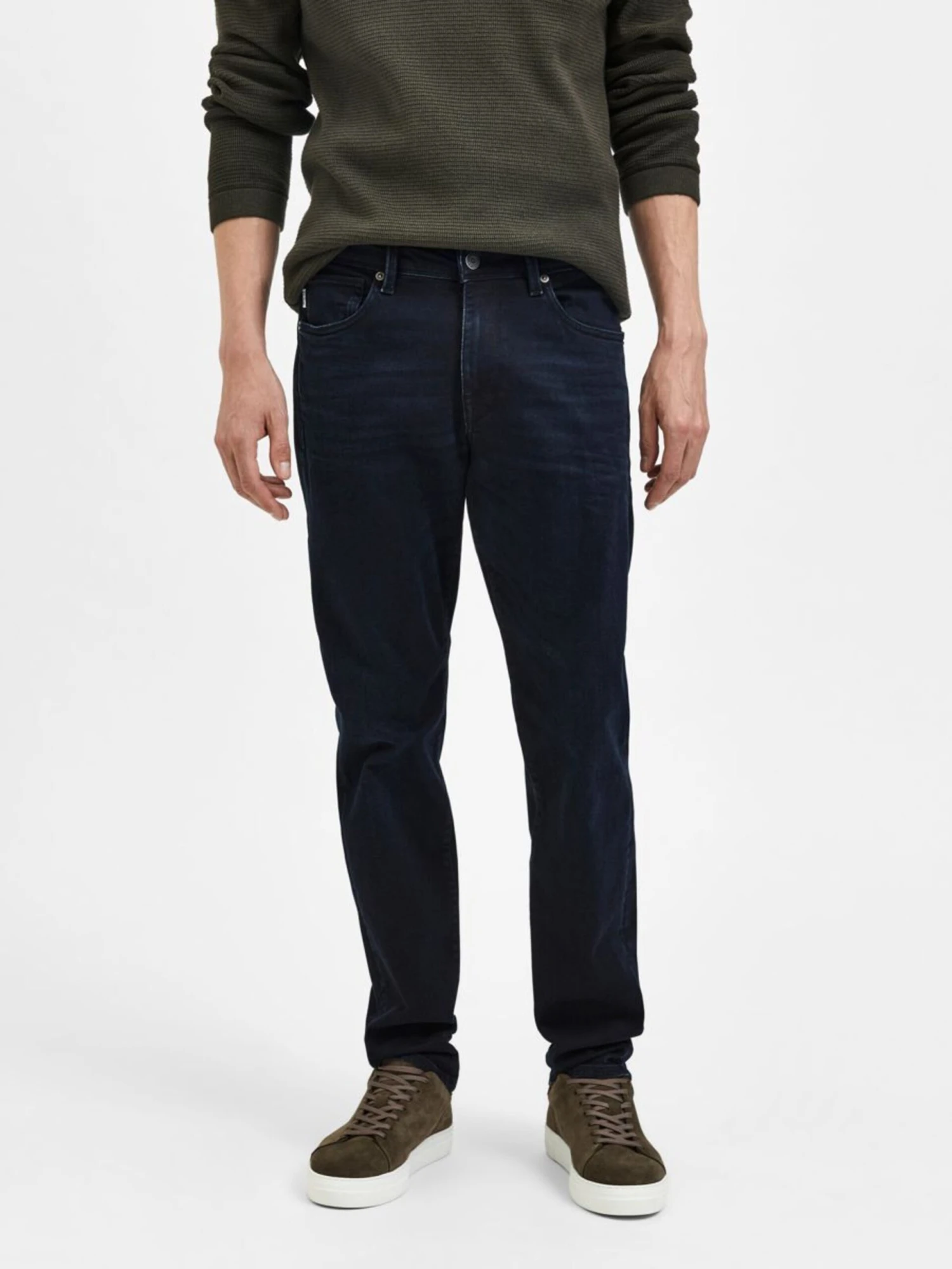 Selected Homme Droits Regular Jean Scott Homme Bleu Foncé 4 Selected Homme Droits Regular Jean Scott Homme Bleu Foncé – Image 2