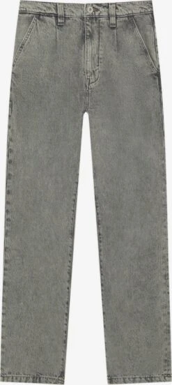 PULL & BEAR Loose Fit Loosefit Jean à Pince Homme Gris